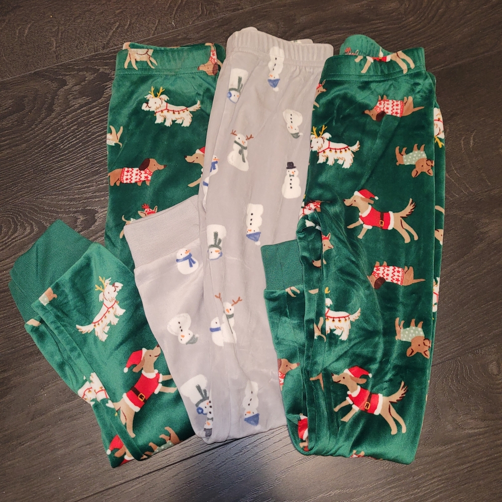Kids Pekkle Pajama Pants Bundle Size 6A Velour Soft NWOT